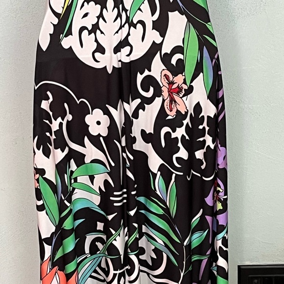 B. Darlin Vintage Y2K Strappy Tropical Floral Long Summer Maxi Dress Size Small - Picture 7 of 11